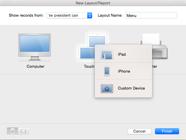 [FileMaker] 設計Button，簡單切換Layout – FileMaker 小子